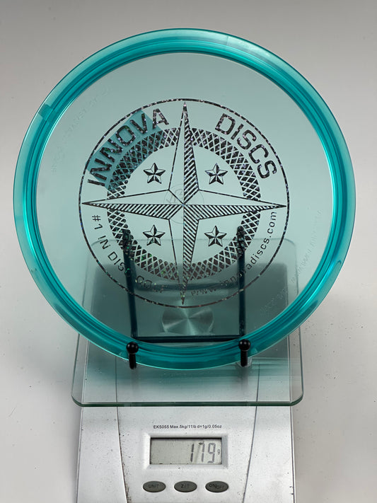 Innova RocX3 Champion Midrange (179g) - Transparent Aqua, Compass Stamp