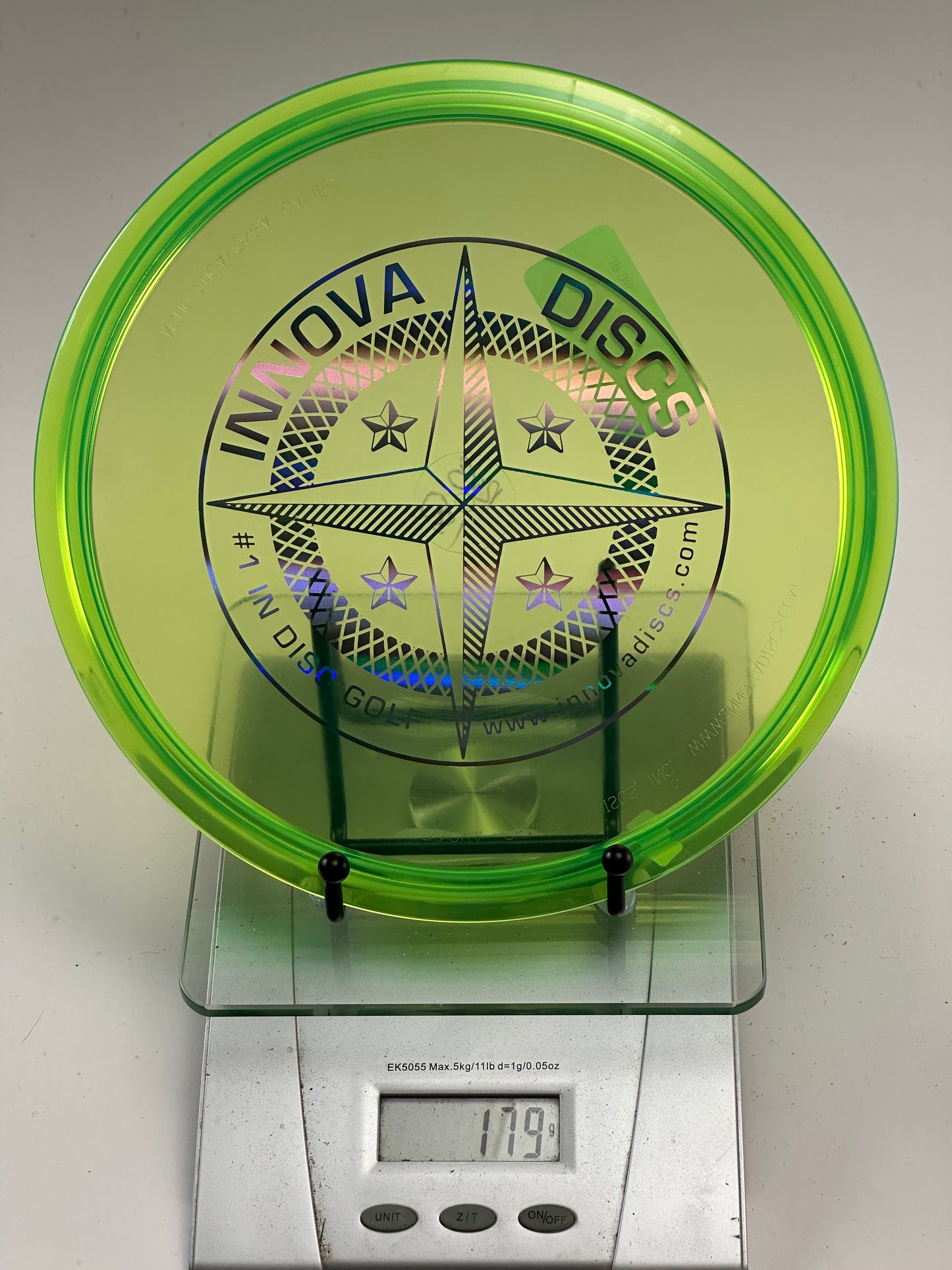 Innova Champion RocX3 Midrange | Transparent Green | Compass Stamp | 179g
