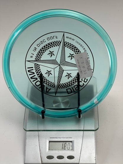 Innova Champion Roc X3 Midrange (Transparent Aqua) | Compass Stamp | 180g