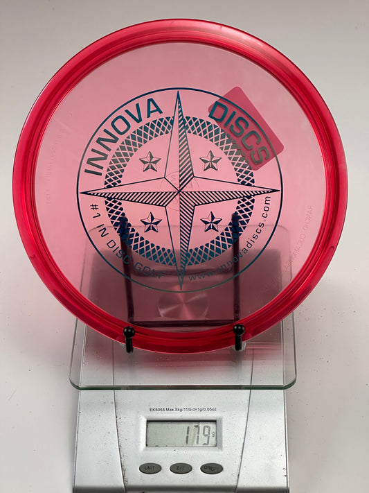 Innova Roc X3 Champion Midrange (179g) - Transparent Red, Compass Stamp