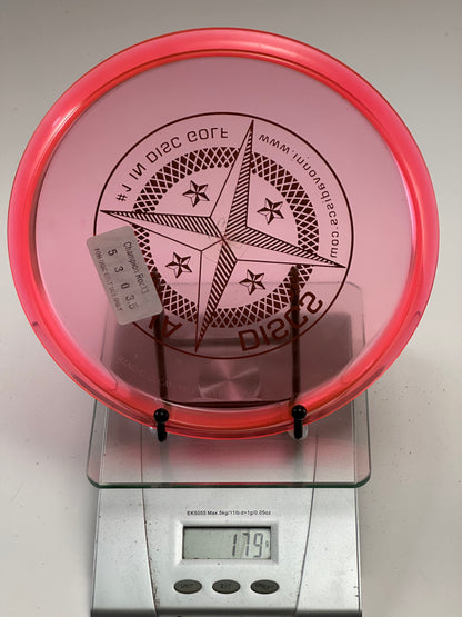 Innova Champion RocX3 Midrange | Transparent Pink | Compass Stamp | 179g