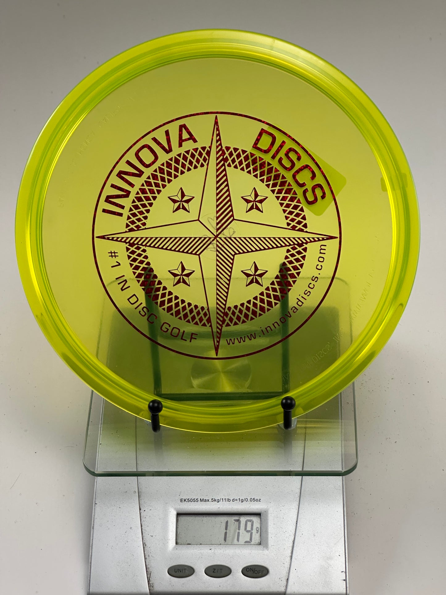 Innova Champion Roc X3 Midrange (179g) - Transparent Yellow, Compass Stamp