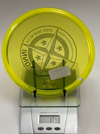 Innova Champion Roc X3 Midrange (179g) - Transparent Yellow, Compass Stamp