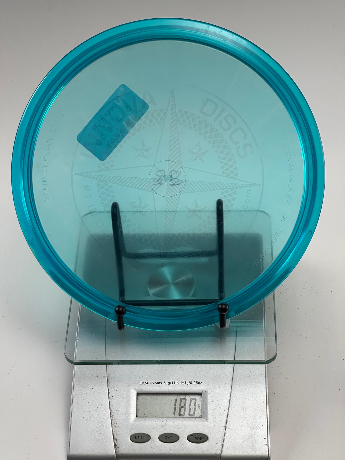 Innova Champion Roc X3 Midrange (180g) - Transparent Aqua, Compass Stamp