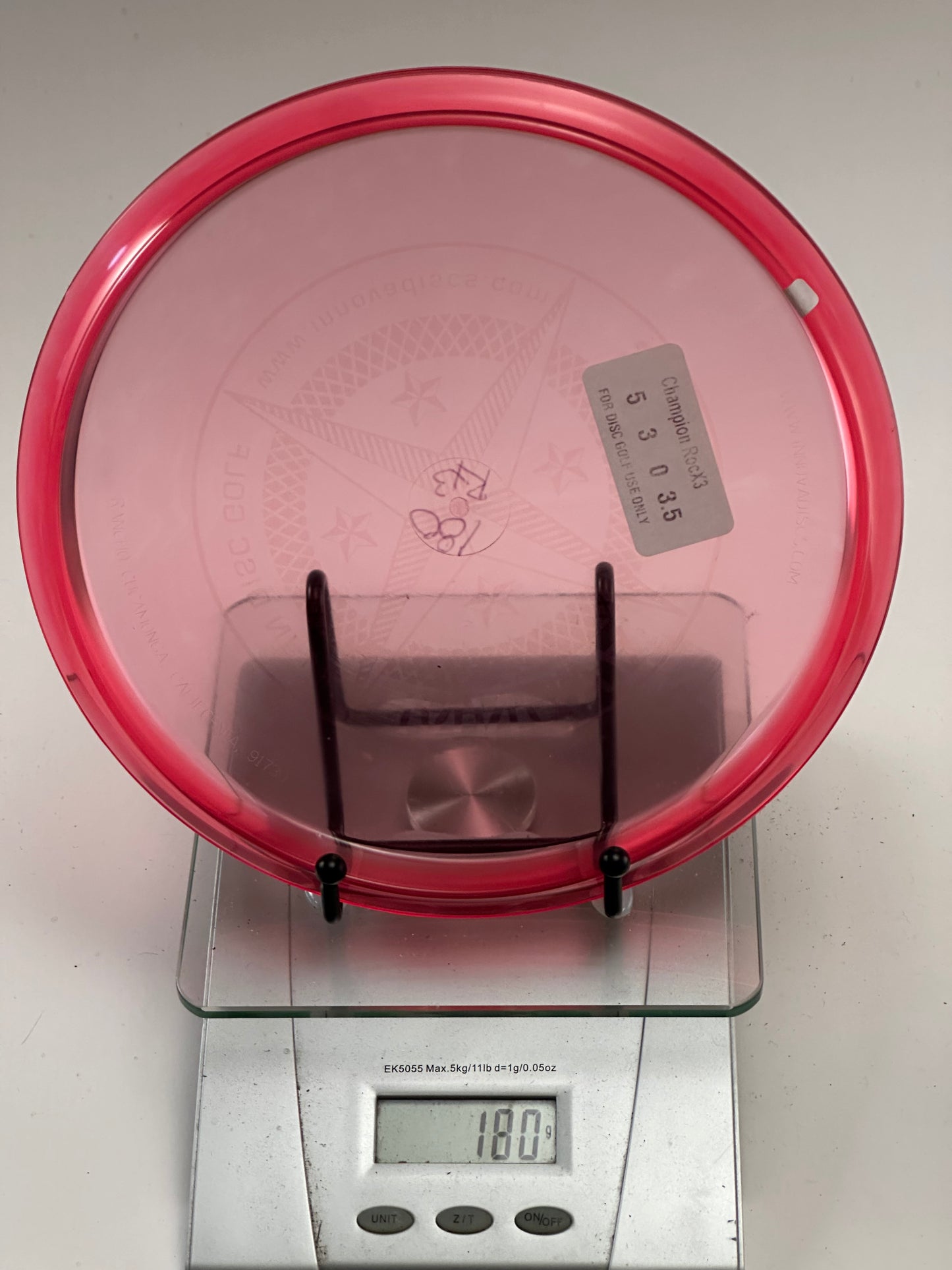 Innova Champion RocX3 Midrange | Transparent Red | Compass Stamp | 180g