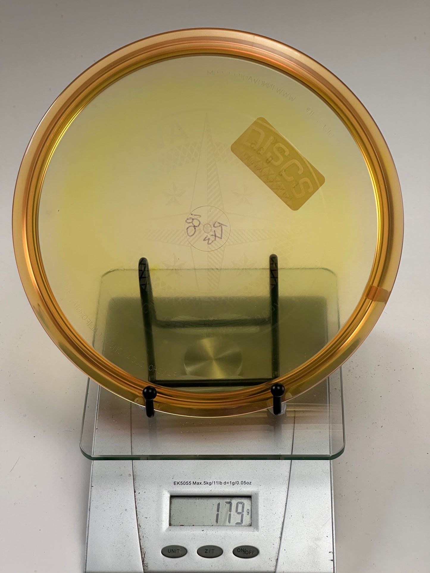 Innova Champion Roc X3 Midrange – Transparent Yellow/Orange, Compass Stamp, 180g