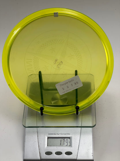 Innova Champion Roc X3 Midrange (179g) Transparent Yellow, Compass Stamp