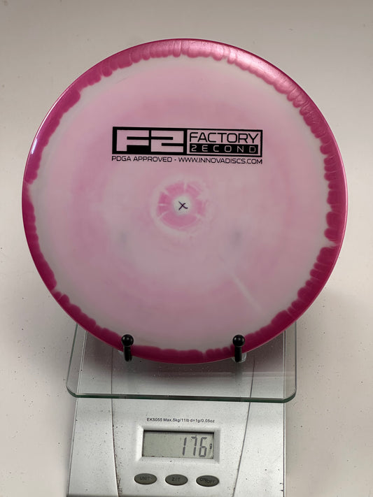 Innova F2 Star Savant – Swirly Pink Rim, Cloudy Pink Center