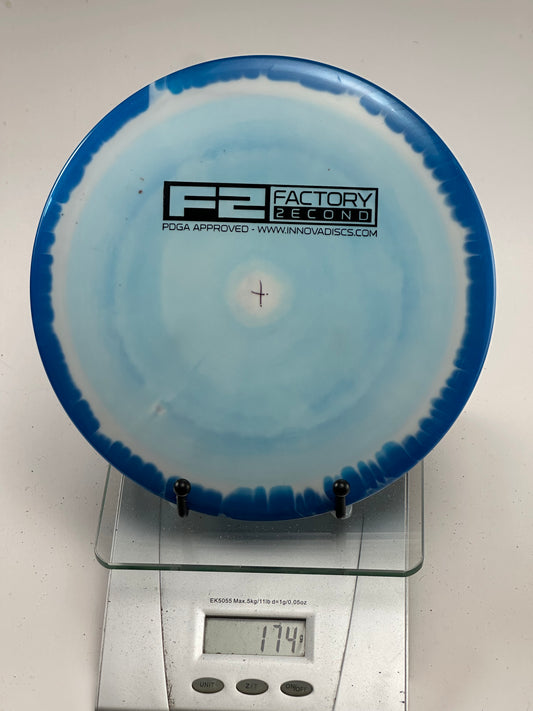 Innova Star Savant (Factory Second) Swirly Blue Rim / Light Blue Center