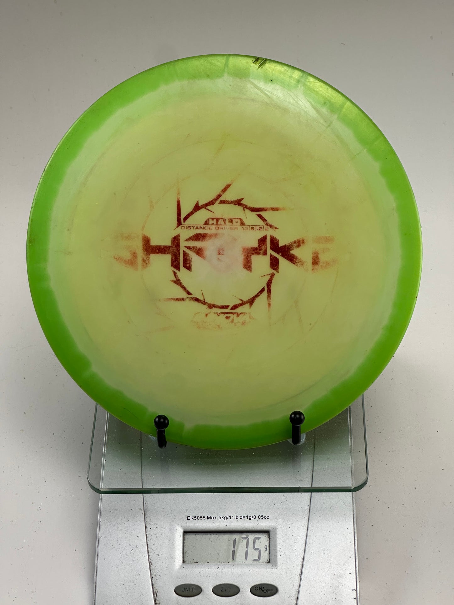 Innova Halo Star Shryke Distance Driver – White/Green Rim (Inked, Faded Stamp)