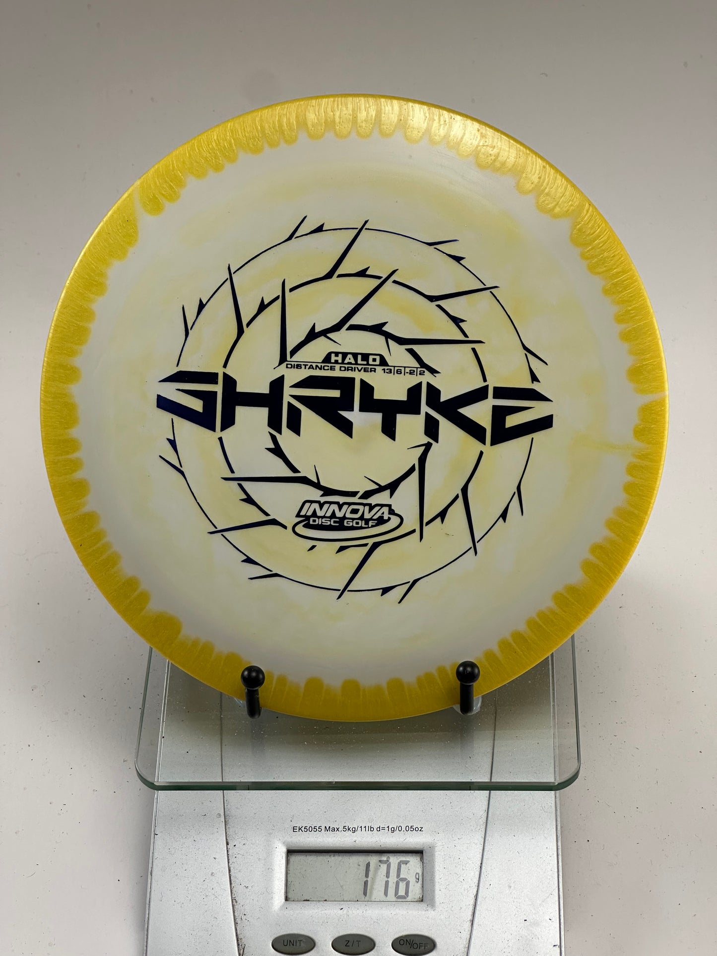 Innova Halo Star Shryke Distance Driver – White/Yellow Rim
