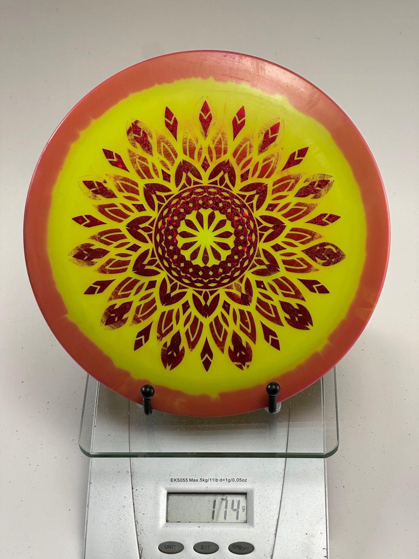 Innova Champion Shryke Distance Driver (Yellow/Red) Mandala Stamp