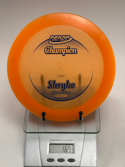 Innova Champion Shryke Distance Driver (Clear w/ Orange Rim)