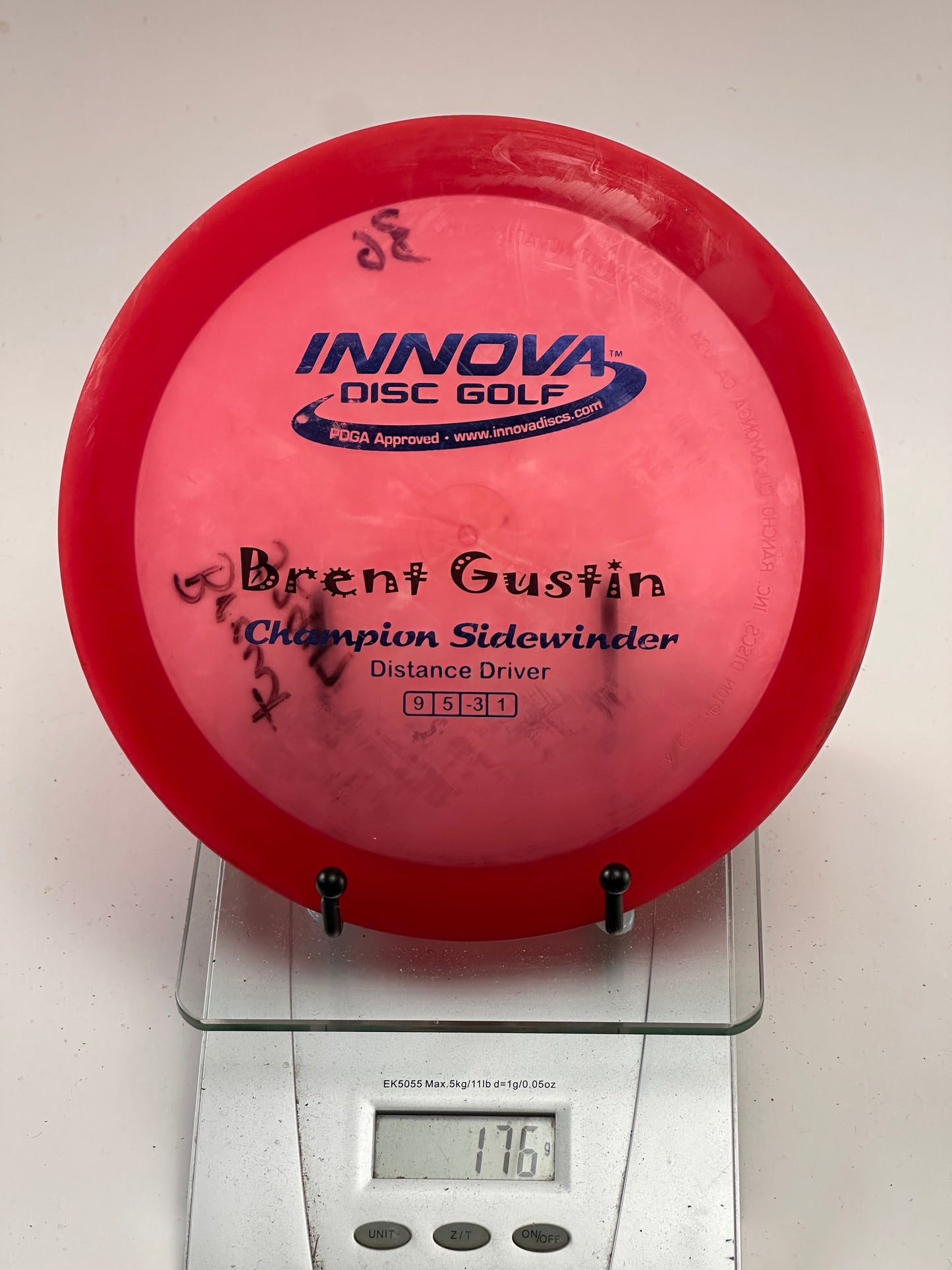 Innova Champion Sidewinder Distance Driver (Transparent Red, 176g)