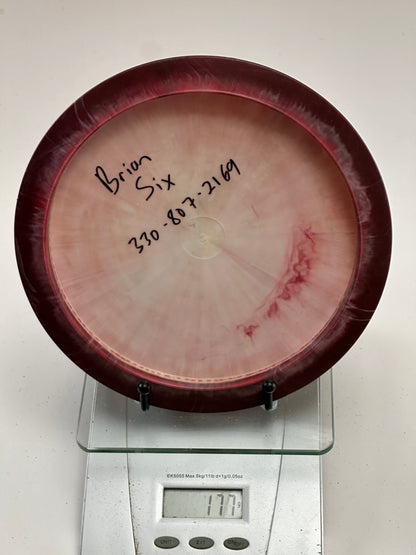 Innova Champion Sidewinder – Maroon/White Swirl – Lakeview Open Stamp