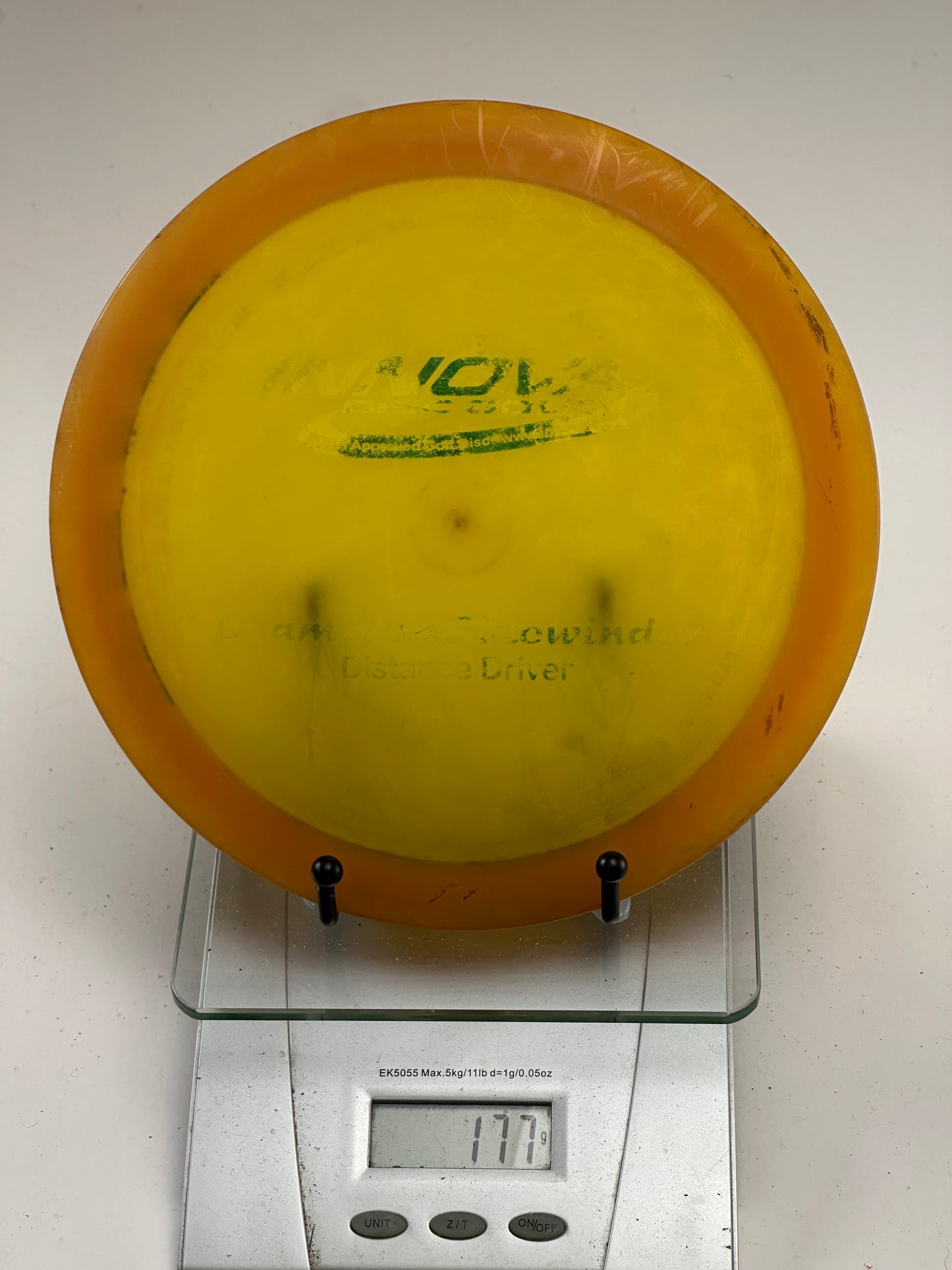 Innova Champion Sidewinder Distance Driver – Yellow w/ Orange Rim