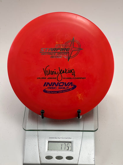Innova Star Starfire Distance Driver (Red) Valerie Jenkins 4x Stamp