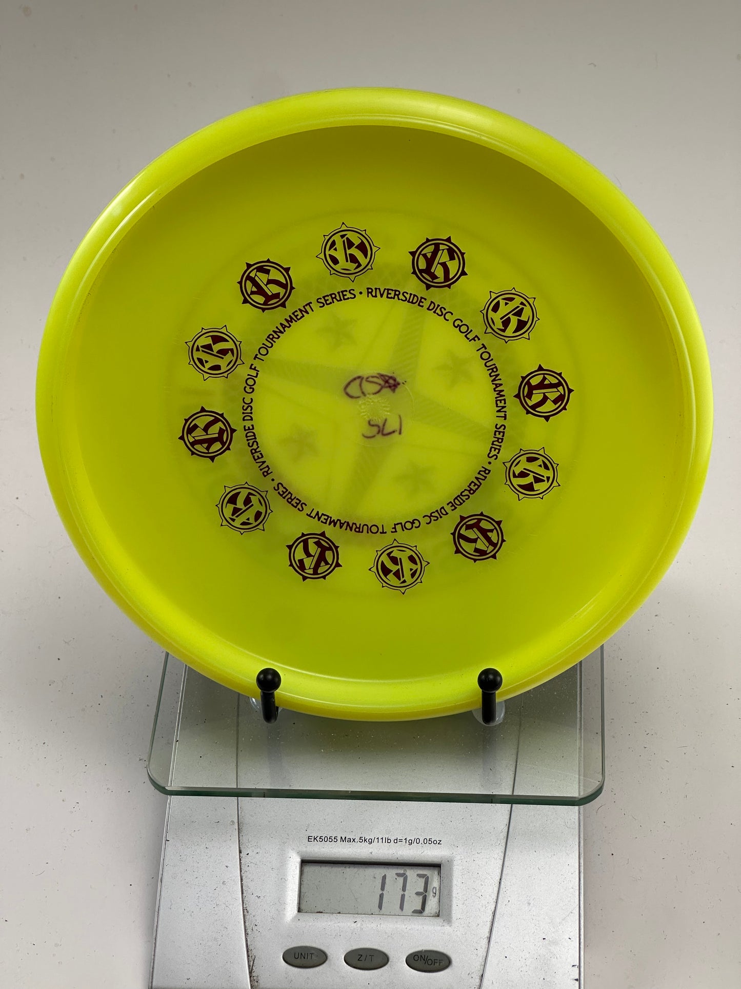 Innova Star Stud Approach Disc – Yellow, Compass Tournament Stamp (173g)
