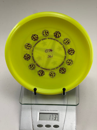 Innova Star Stud Approach Disc – Yellow, Compass Tournament Stamp (173g)