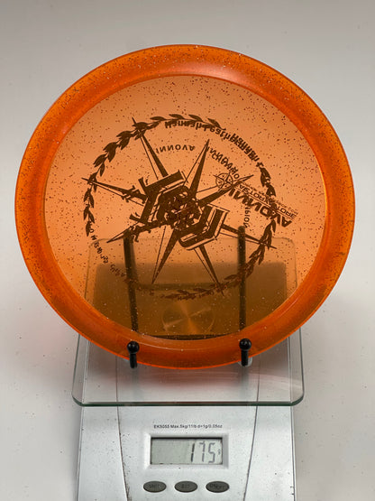Innova Teebird3 Metal Flake Champion – Transparent Orange (Tournament Stamp)
