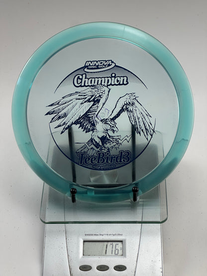 Innova Champion Teebird3 Fairway Driver (Transparent Teal, Eagle Stamp)
