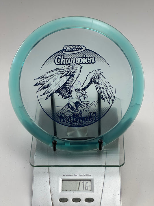 Innova Champion Teebird3 Fairway Driver (Transparent Teal, Eagle Stamp)