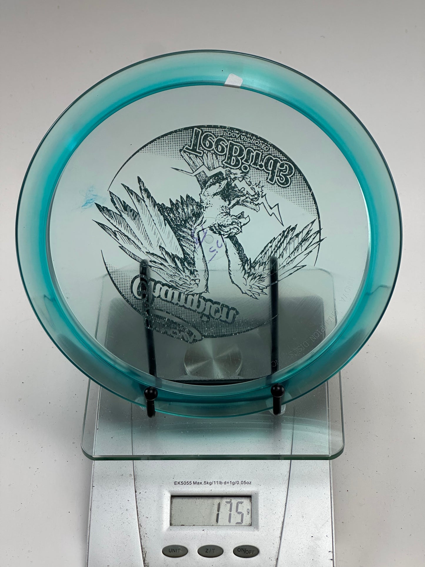Innova Champion Teebird3 – Transparent Teal Eagle Stamp (179g)