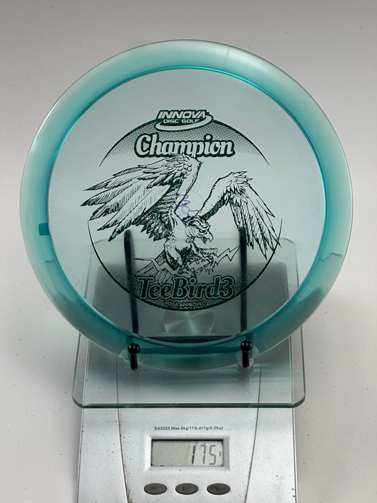 Innova Champion Teebird3 Fairway Driver – Transparent Teal Eagle Stamp (Used)