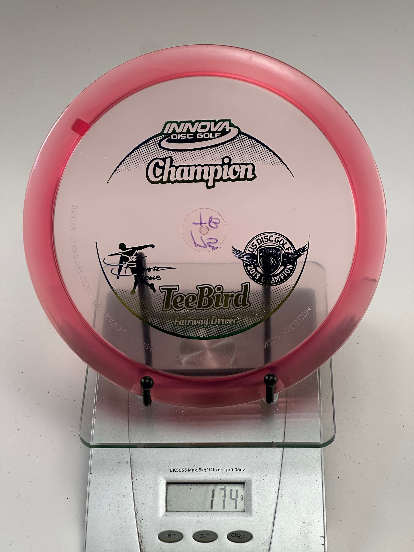 Innova Champion TeeBird 2013 USDGC Champion Fairway Driver (Transparent Pink)