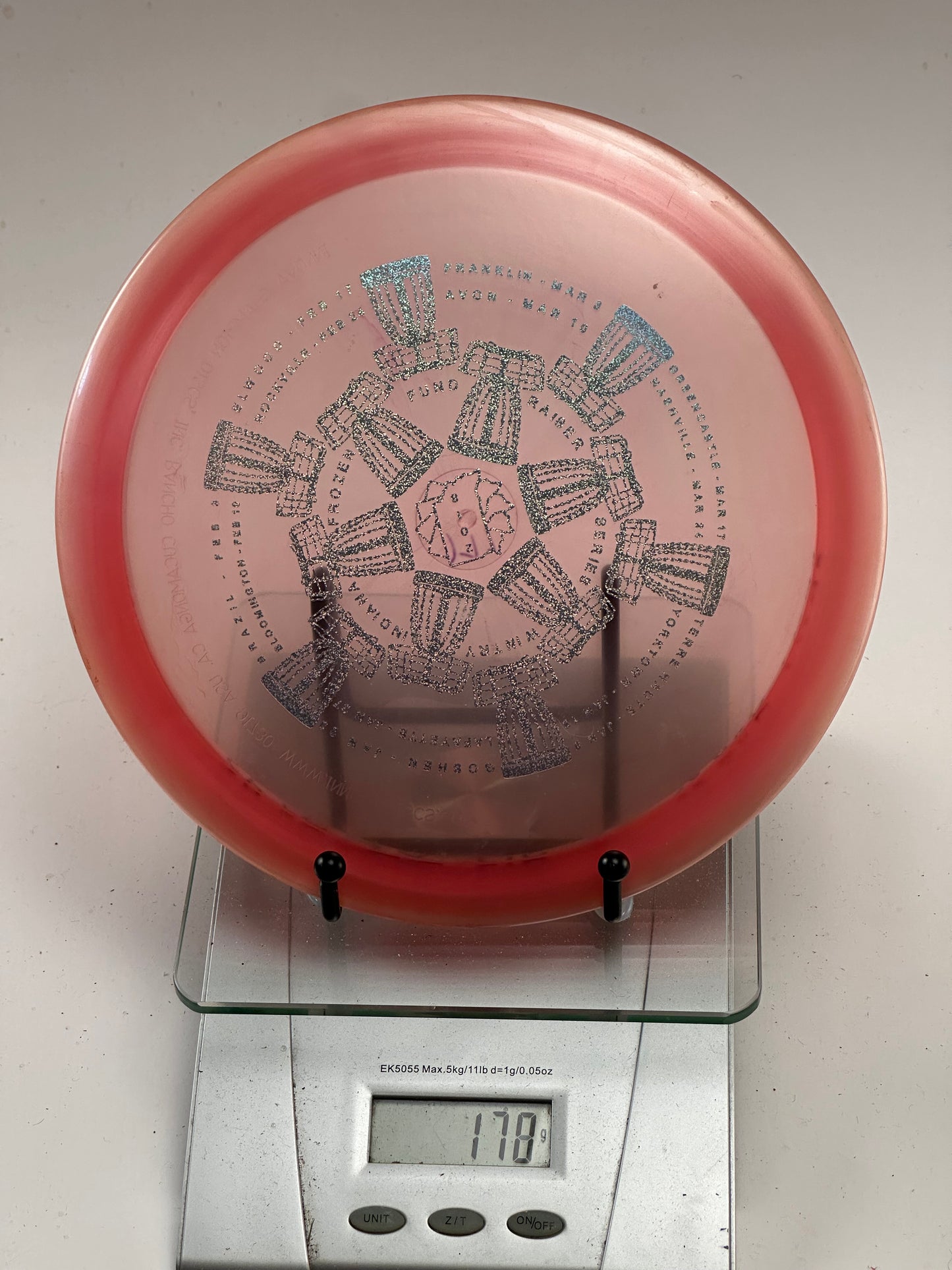 Innova Champion Teebird (Fundraiser Basket Stamp) Transparent Red Rim 178g