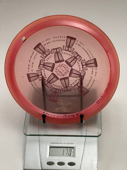Innova Champion Teebird (Fundraiser Basket Stamp) Transparent Red Rim 178g