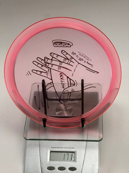 Innova Champion Teebird – Nate Sexton Signature Hand Stamp, Clear Pink