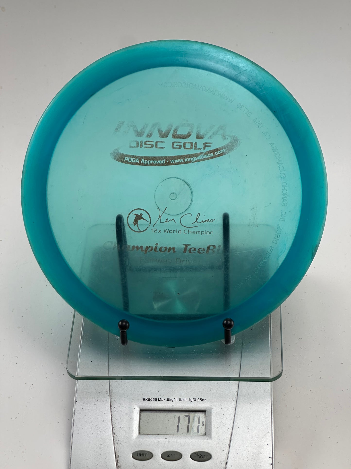 Innova Champion TeeBird 171g Transparent Aqua (Ken Climo 12x Stamp)