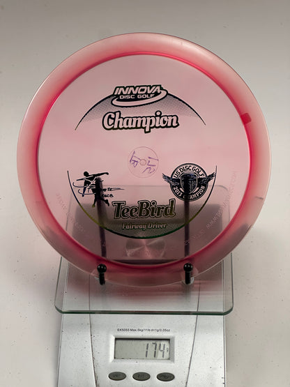 Innova Champion Teebird – Transparent Pink w/ Red Rim (USDGC Ken Climo)
