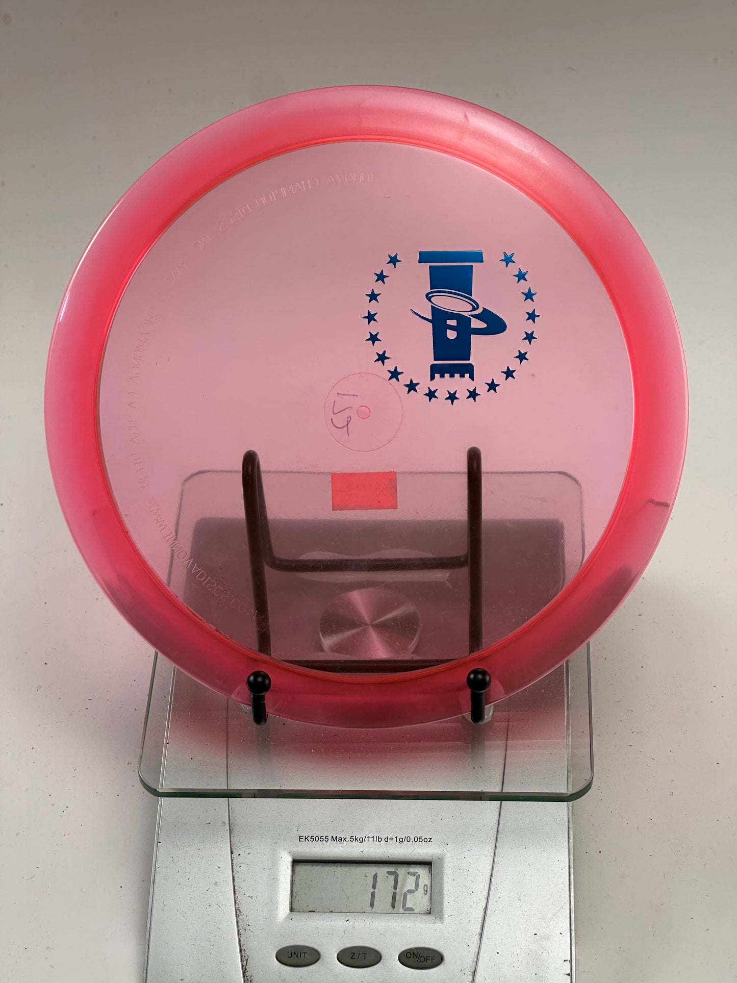 Innova Champion Teebird 172g Transparent Pink/Red Fairway Driver (Tournament Stamp)