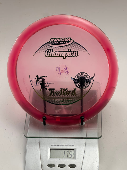 Innova Champion Teebird (USDGC Ken Climo) – Translucent Pink/Red 175g