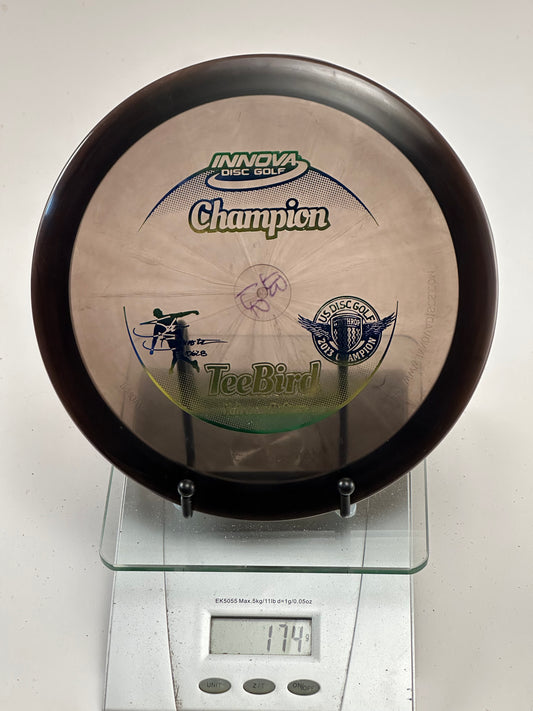 Innova Champion TeeBird 174g - USDGC Stamp, Smoke Clear w/ Black Rim
