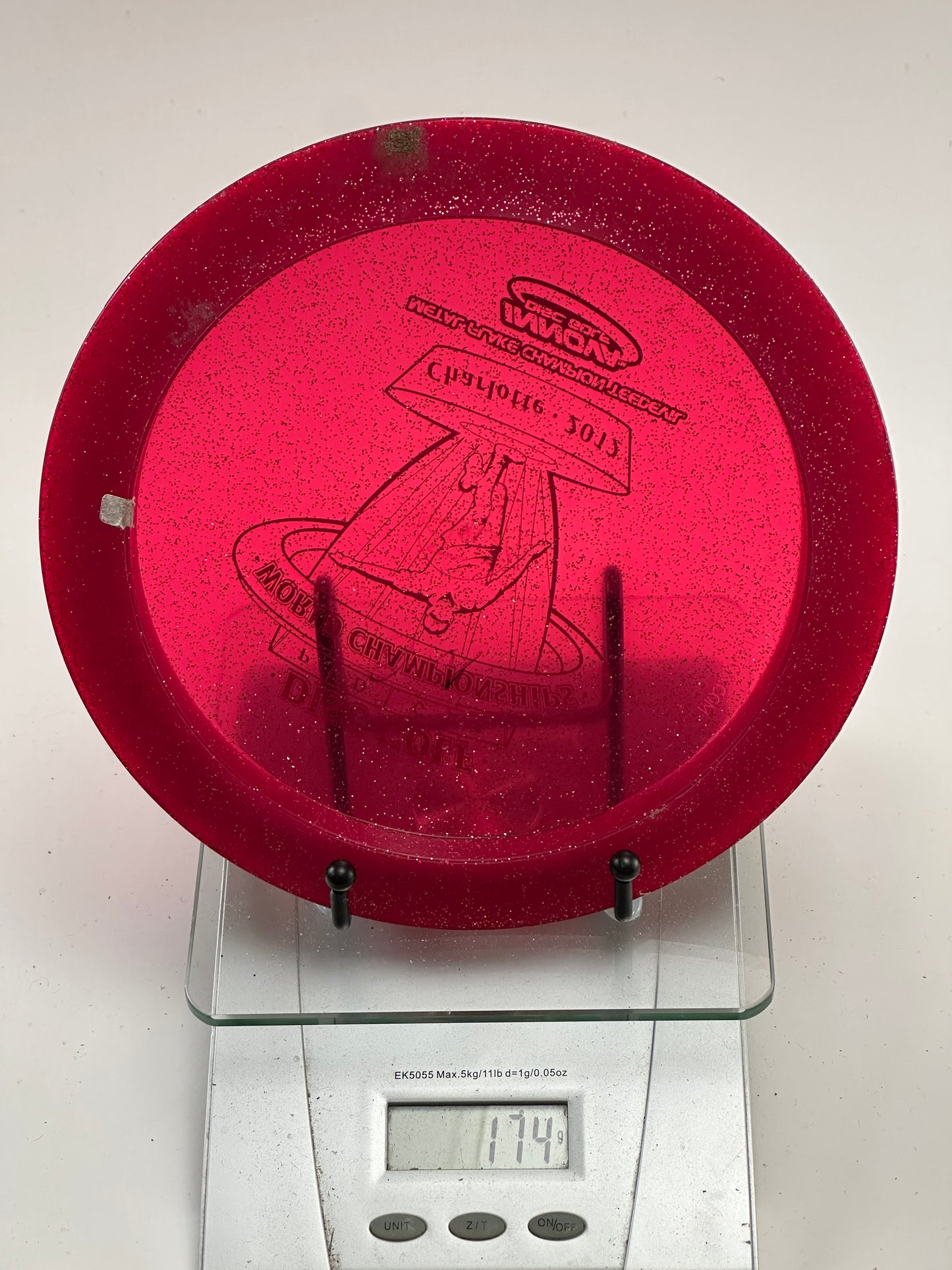 Innova TeeDevil Metal Flake Champion – 2012 PDGA Worlds Stamp (Red)