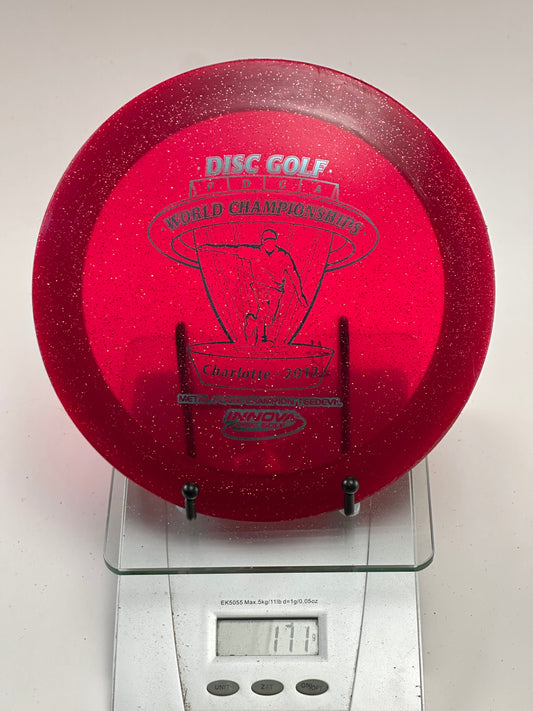 Innova TeeDevil Metal Flake Champion – 2012 PDGA Worlds Stamp (Red)