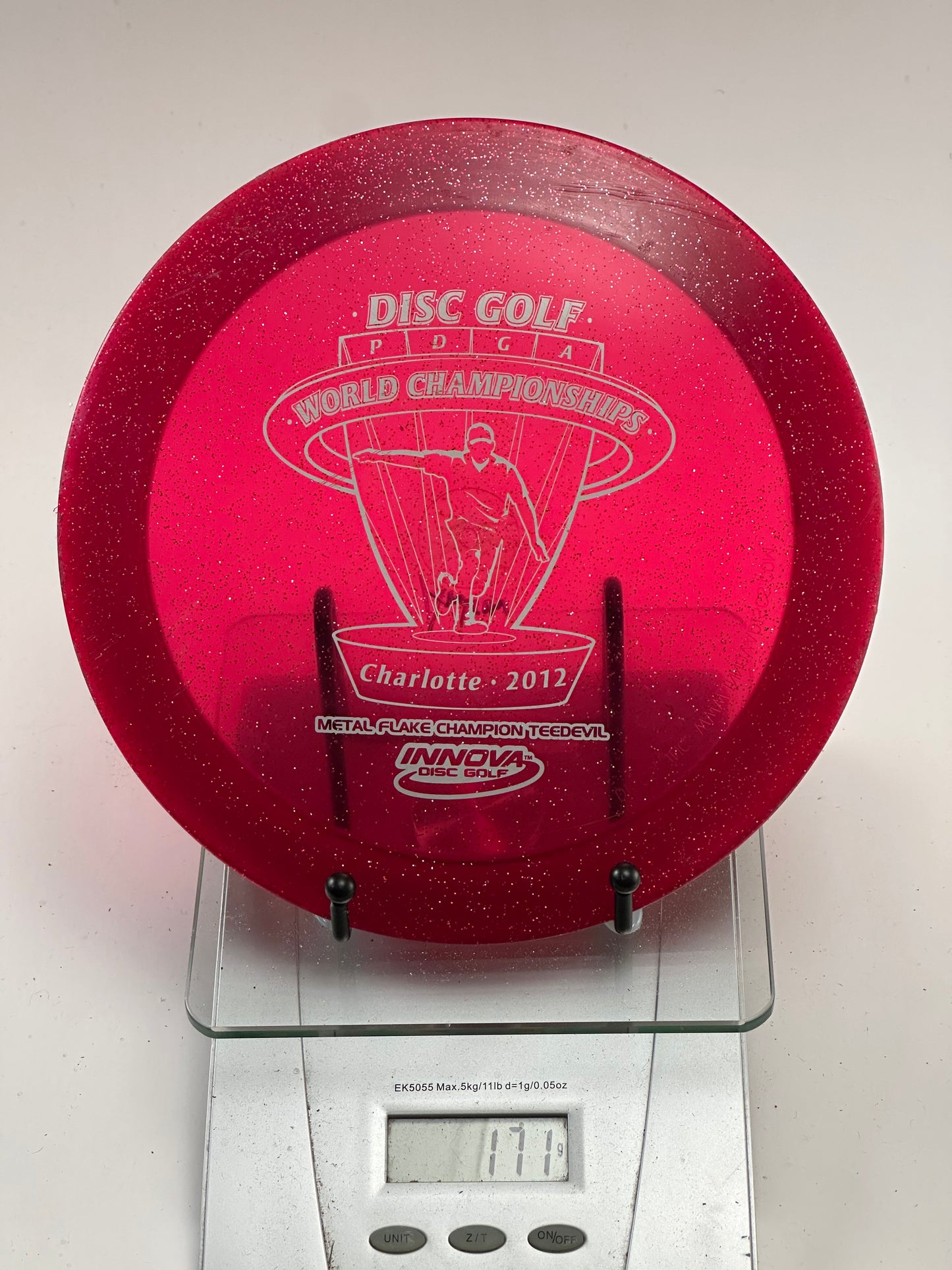 Innova Metal Flake Champion TeeDevil – 2012 PDGA Worlds Charlotte Stamp 171g