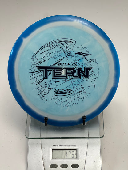 Innova Halo Star Tern Distance Driver - Blue Rim, Swirly Light Blue
