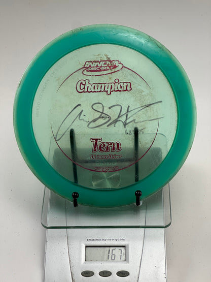 Innova Champion Tern Distance Driver (167g) – Transparent Green, Signed