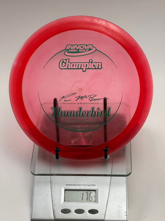Innova Champion Thunderbird Distance Driver (Transparent Red, McBeth 3x)