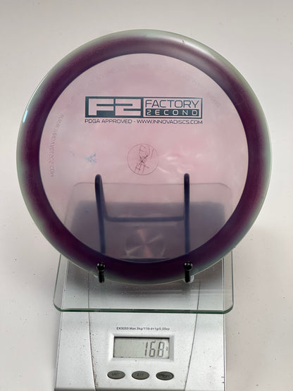 Innova Thunderbird F2 Champion Distance Driver (Translucent Purple, Dark Rim)