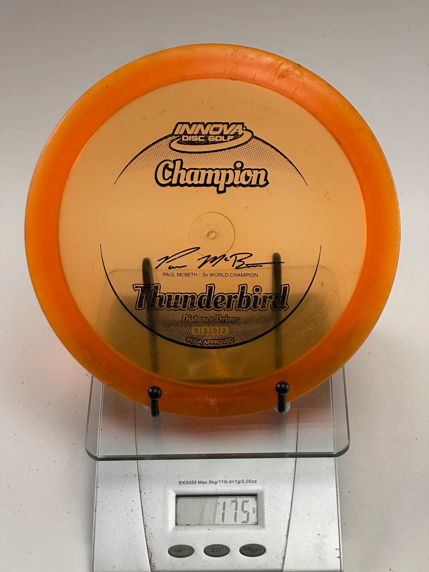 Innova Champion Thunderbird – Translucent Orange (McBeth 3x Stamp)