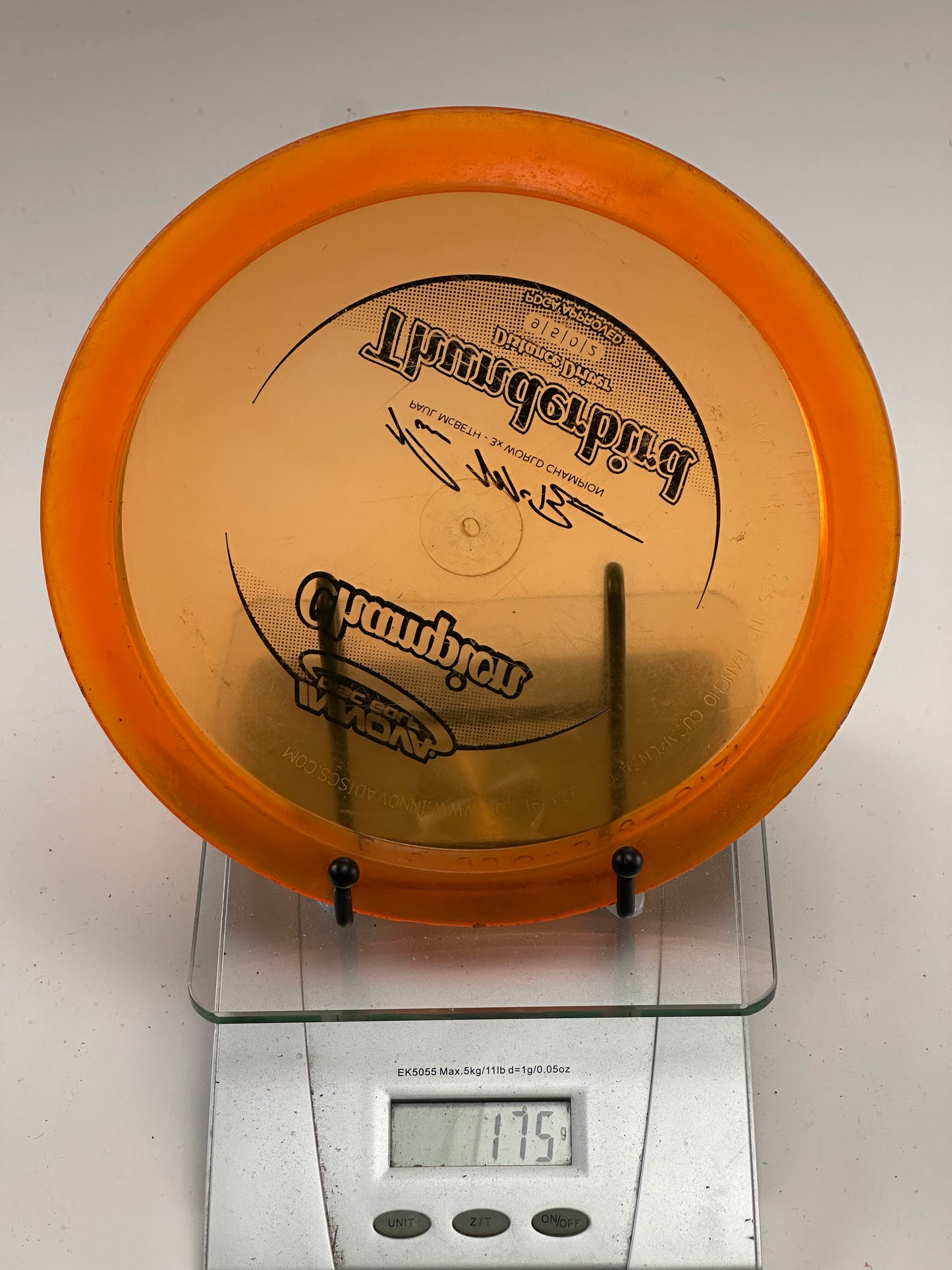 Innova Champion Thunderbird – Translucent Orange (McBeth 3x Stamp)