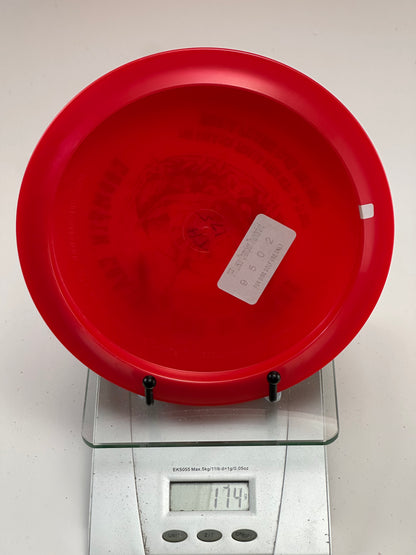 Innova Champion Thunderbird – Red Chain Chomper Peoria Frisbee Club Stamp