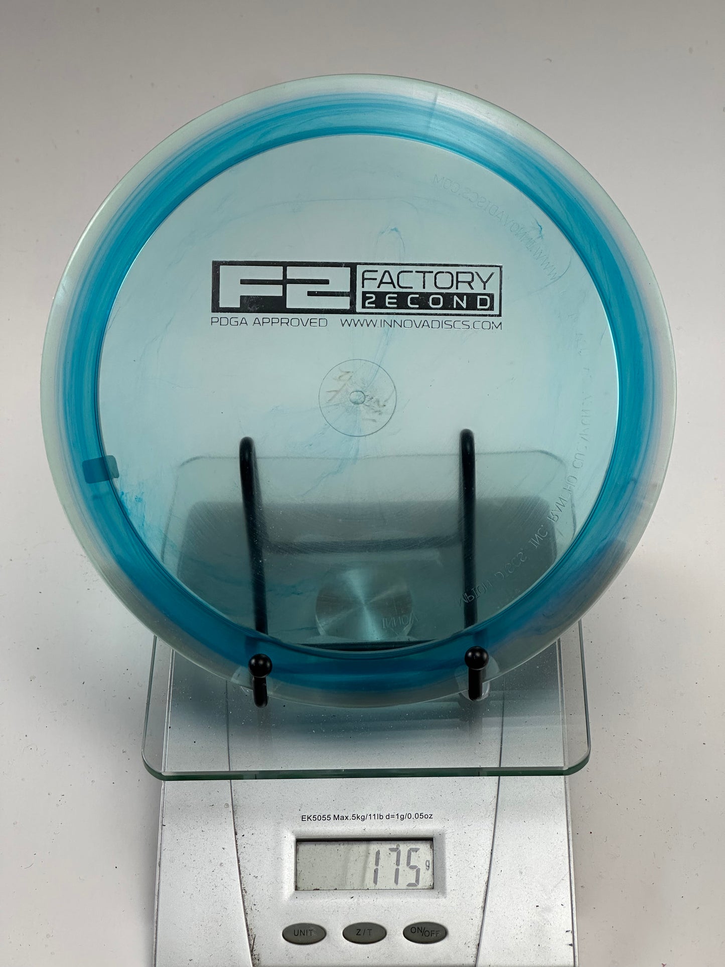 Innova Thunderbird Champion F2 Distance Driver, Clear/Blue Rim