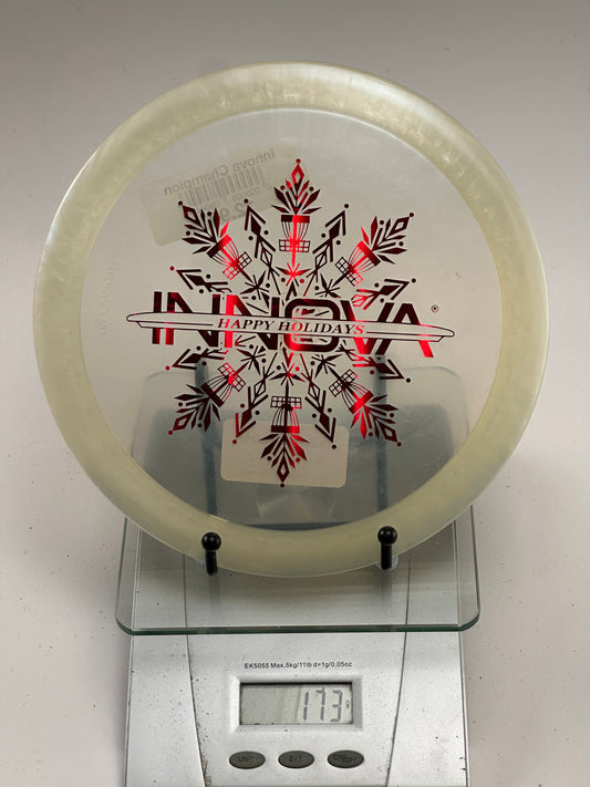 Innova Champion Thunderbird Clear "Happy Holidays" Snowflake Stamp 173g