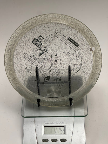 Innova Champion Sparkle Thunderbird – Clear/Silver Glitter, Back In '78 Stamp